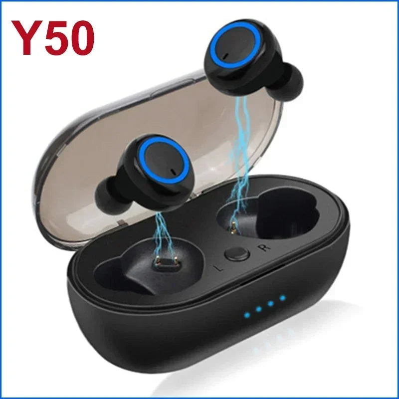 TWS Wireless Headphone V5.0 Earphone Bluetooth headphones Sport Stereo Waterproof Earbuds Headsets With Mic For Smartphones