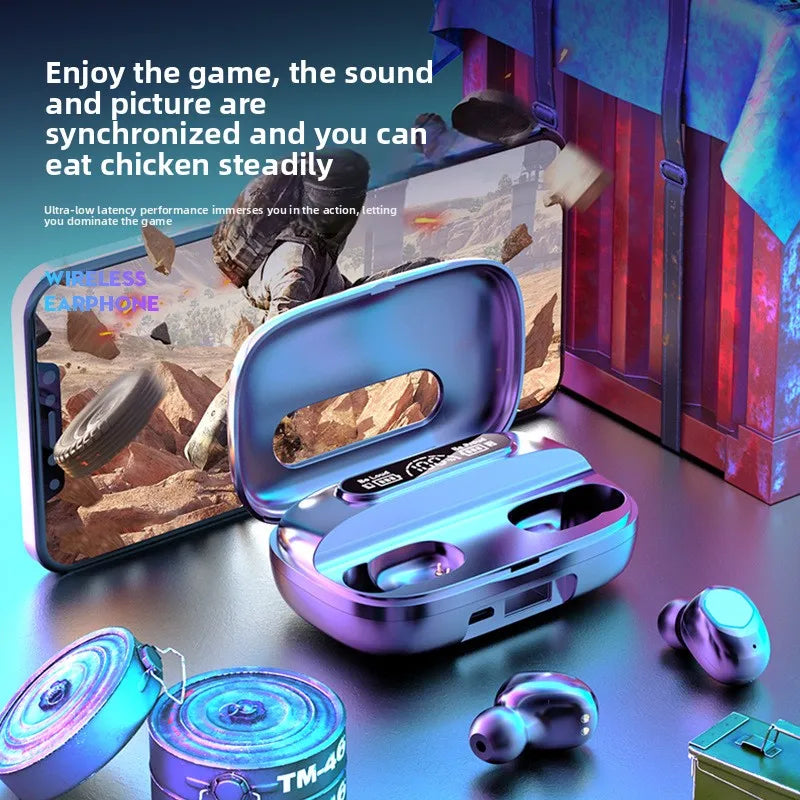 Genuine M9 Cross Border Hot Sale True Wireless In Ear Sports Bluetooth Earbuds Large Battery Long Endurance High Quality Sound