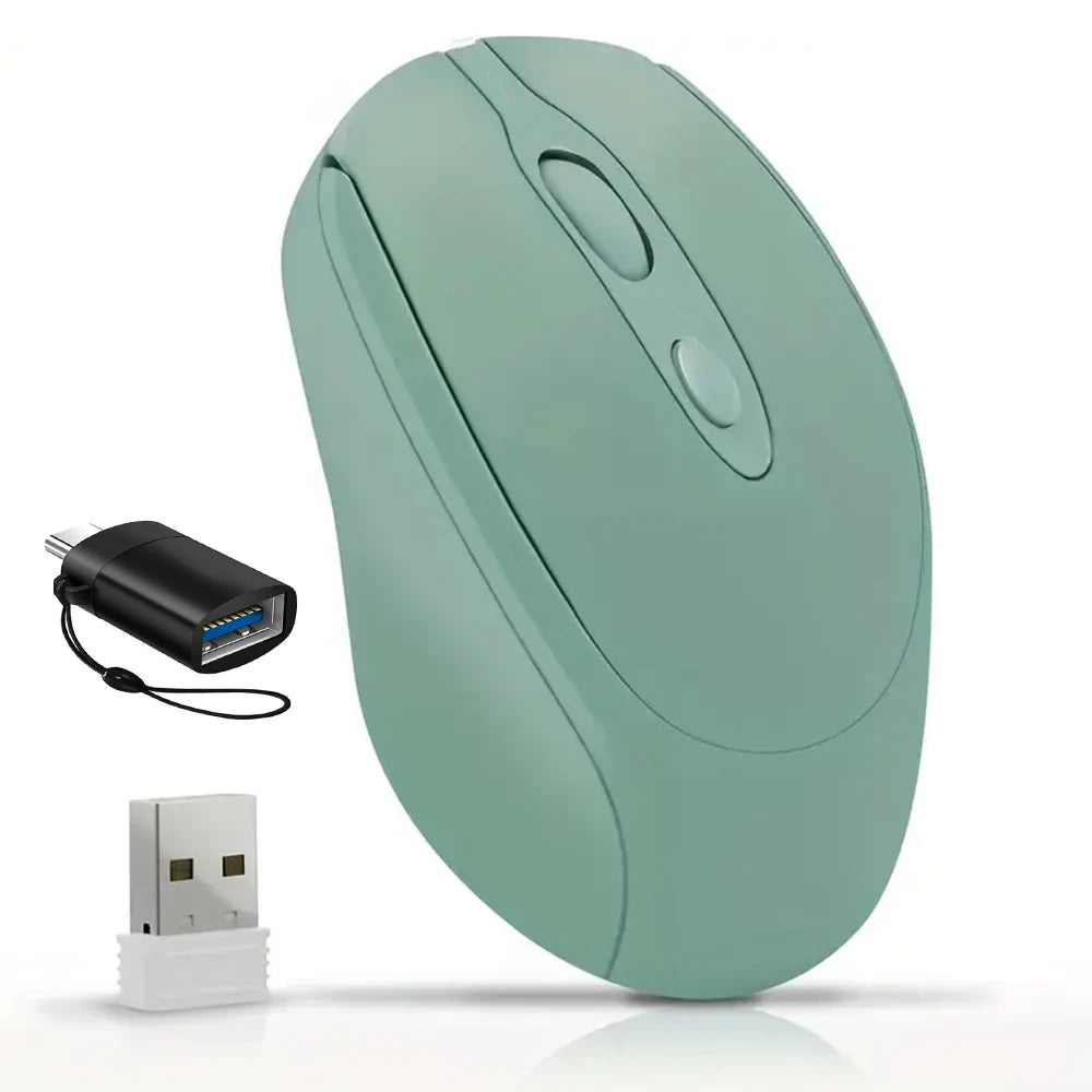 Rechargeable Wireless Computer Mouse 2.4G Bluetooth-Compatible Wireless Mouse USB Silent Gamer Mice For PC Laptop Macbook Tablet