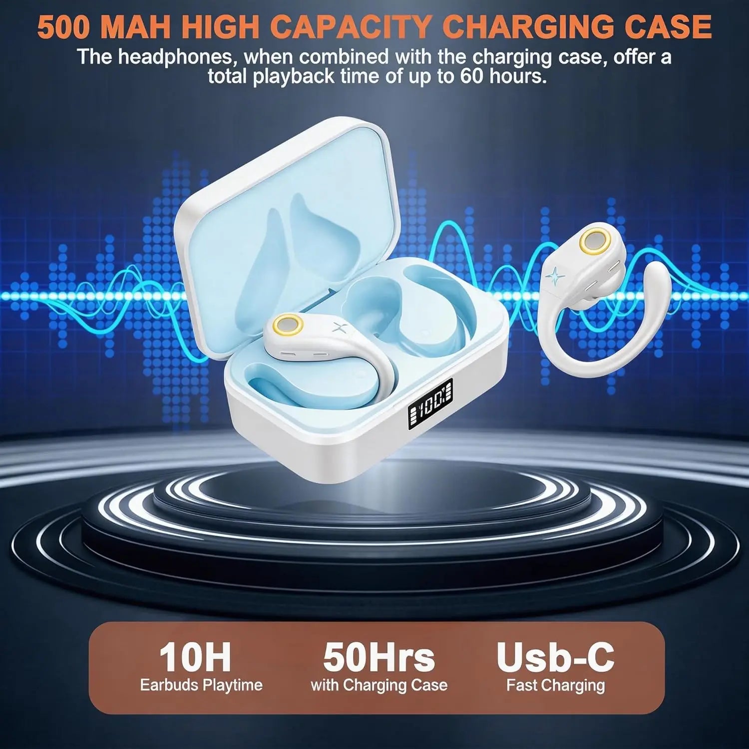 AI Translation Earbuds Real Time 145 Languages Noise Cancelling Headphones 60H Playtime Translator Audifonos Traductores Inglés