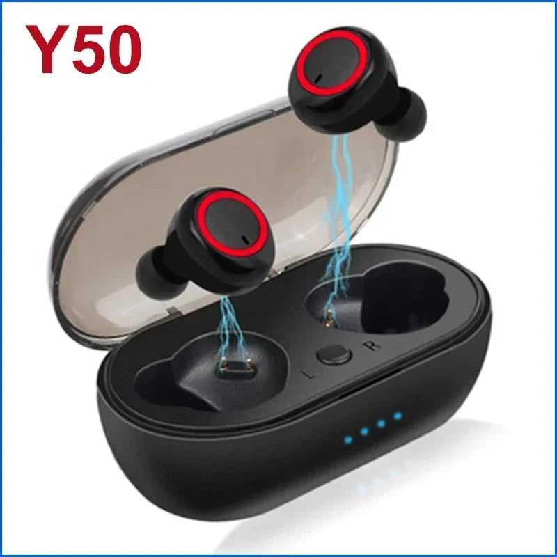 TWS Wireless Headphone V5.0 Earphone Bluetooth headphones Sport Stereo Waterproof Earbuds Headsets With Mic For Smartphones