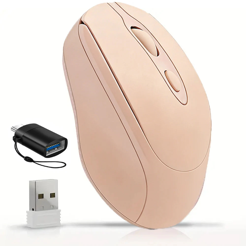 Rechargeable Wireless Computer Mouse 2.4G Bluetooth-Compatible Wireless Mouse USB Silent Gamer Mice For PC Laptop Macbook Tablet