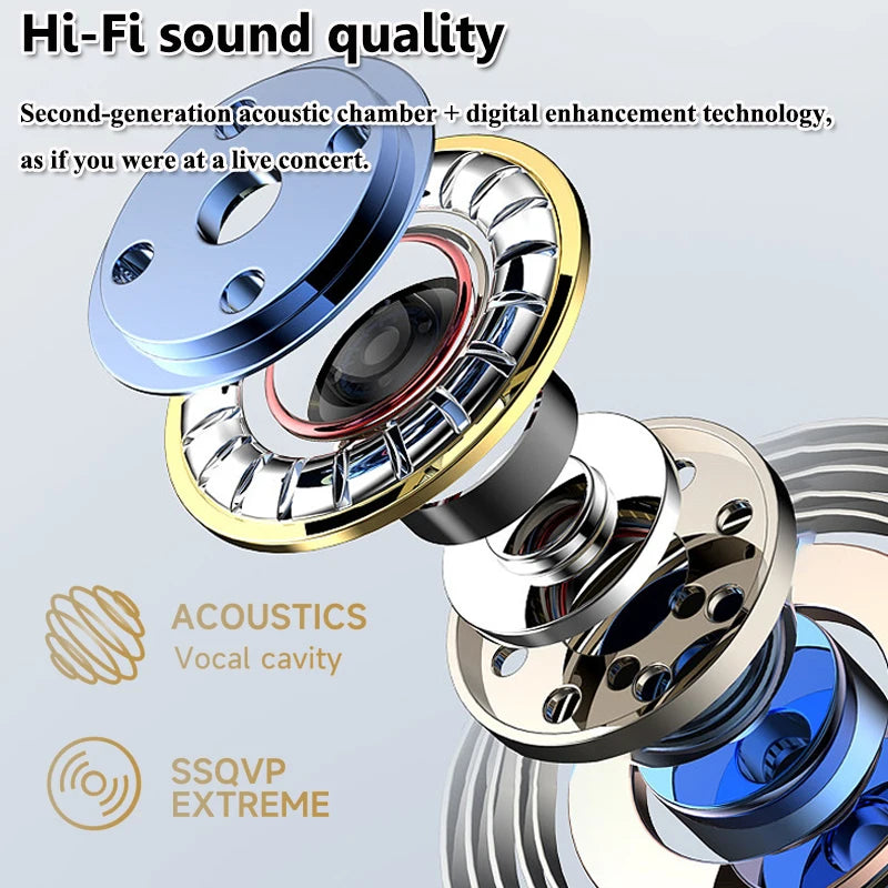 3.5mm Not-in Ear Headphones TP-C Wired Open Ear Sports Gaming Headset Hifi Sound Music Earphone with ENC MIC for Clear Calls