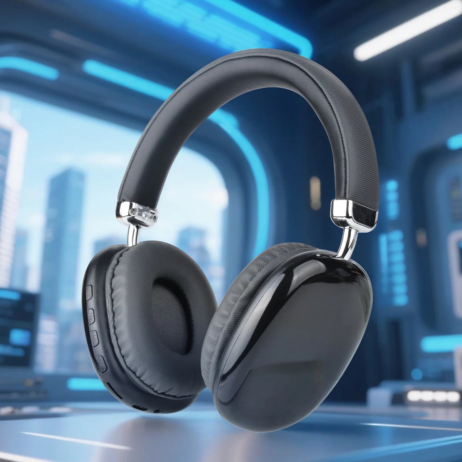 Wireless Over-Ear Headphones, 5.3 Smart Chip, Long Battery Life,HiFi Music Gaming Comfortable Mic for iPhone Android PC