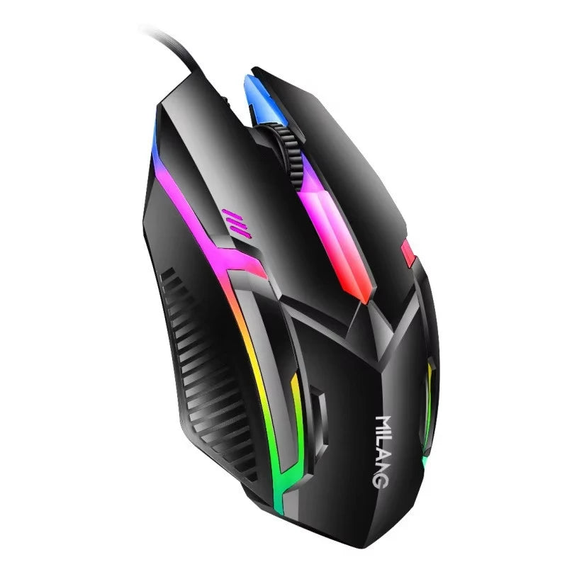 RGB Backlight 3-Keys Wired Gaming Mouse,USB Ergonomic Design PC Computer Mouse For Windows Laptop Desktop Gamer/Student Office