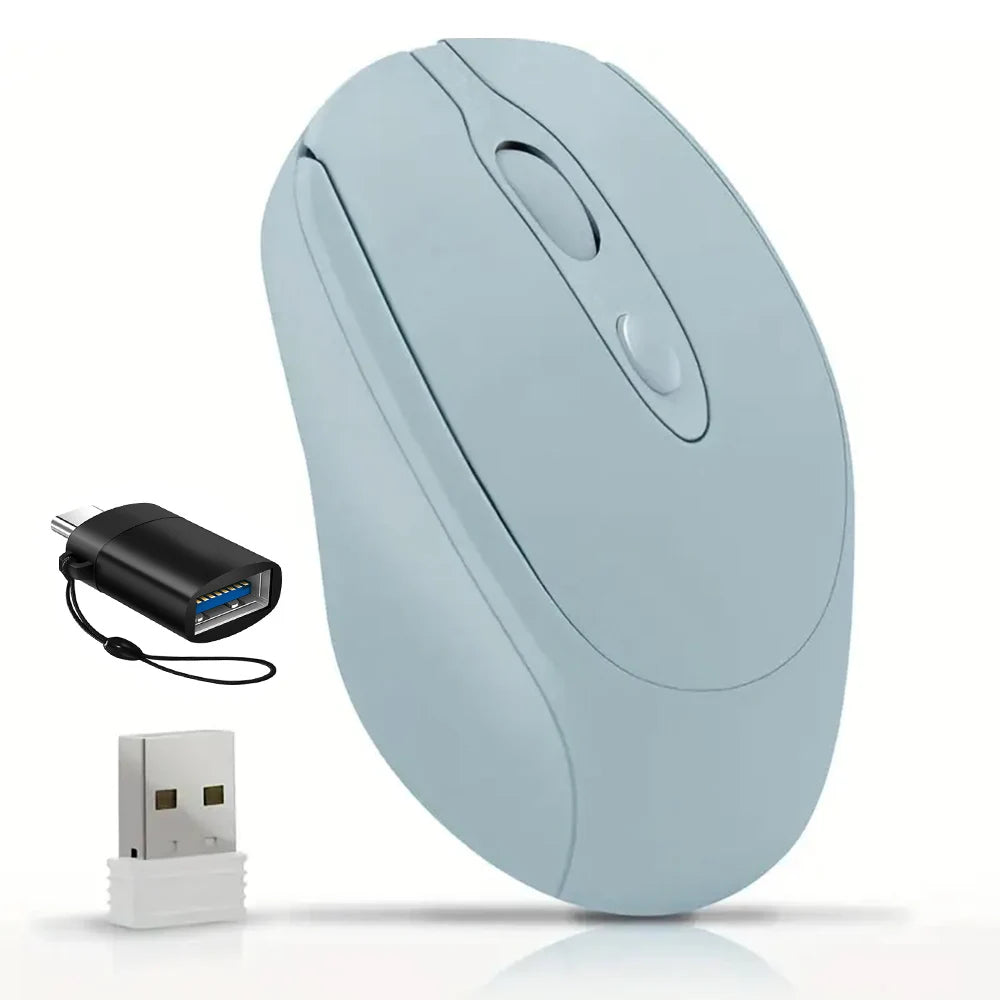 Rechargeable Wireless Computer Mouse 2.4G Bluetooth-Compatible Wireless Mouse USB Silent Gamer Mice For PC Laptop Macbook Tablet