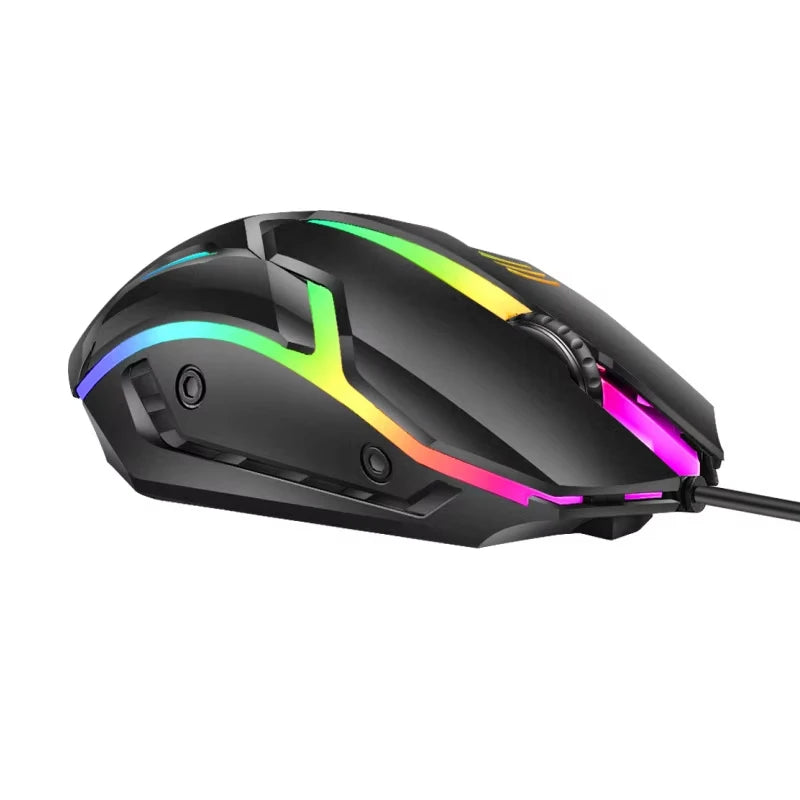 RGB Backlight 3-Keys Wired Gaming Mouse,USB Ergonomic Design PC Computer Mouse For Windows Laptop Desktop Gamer/Student Office