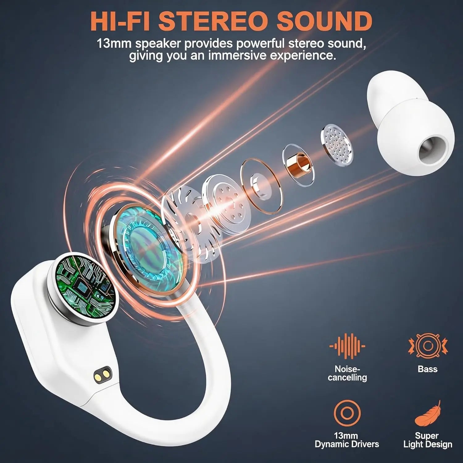 AI Translation Earbuds Real Time 145 Languages Noise Cancelling Headphones 60H Playtime Translator Audifonos Traductores Inglés