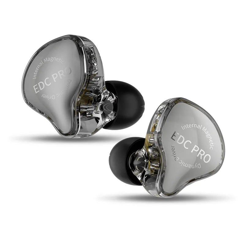 KZ EDC PRO Earphone Professional High-Sensitivity Large Dynamic Earbuds HiFi Bass Music IEM Headphone 2Pin Detachable Cable