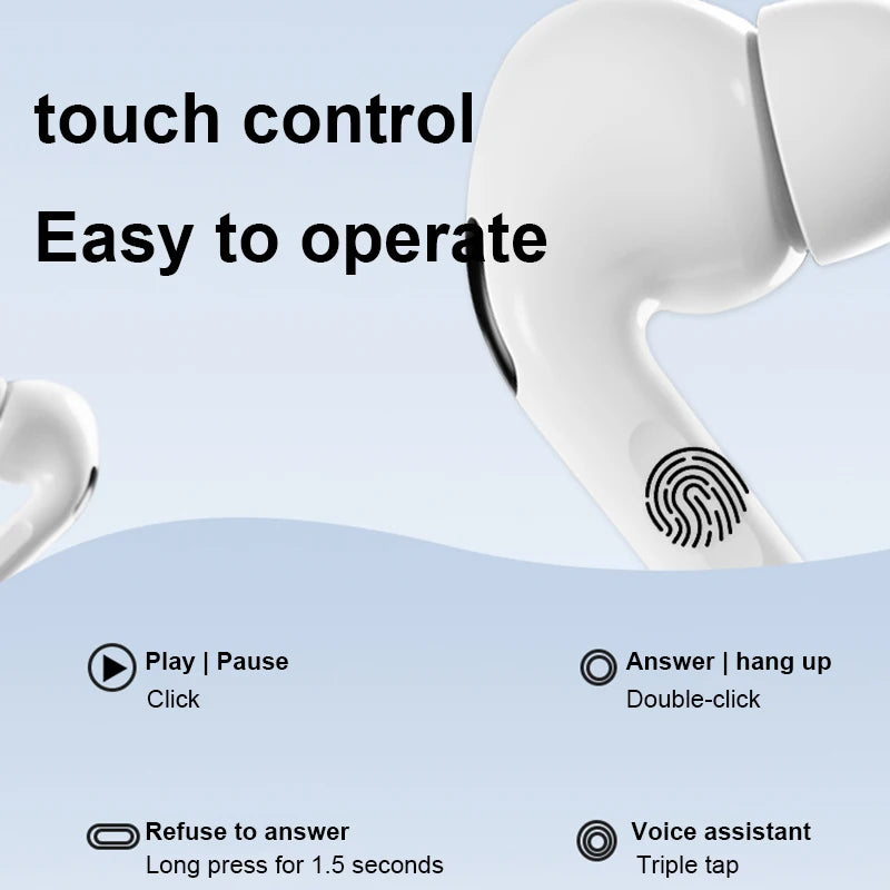 Fashion Bluetooth Earphones Wireless Headphones Noise Cancelling Earbuds Pro2-Plus Hifi Stereo Music Game Headsets for Xiaomi
