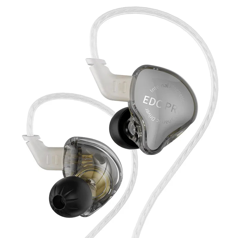 KZ EDC PRO Earphone Professional High-Sensitivity Large Dynamic Earbuds HiFi Bass Music IEM Headphone 2Pin Detachable Cable
